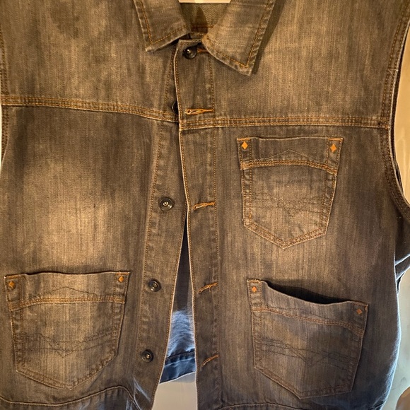 Vintage 80’s Rocawear denim vest, size 46 - Picture 1 of 9